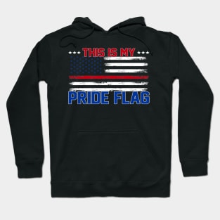 4th of July Patriotic This Is My Pride Flag USA American Hoodie